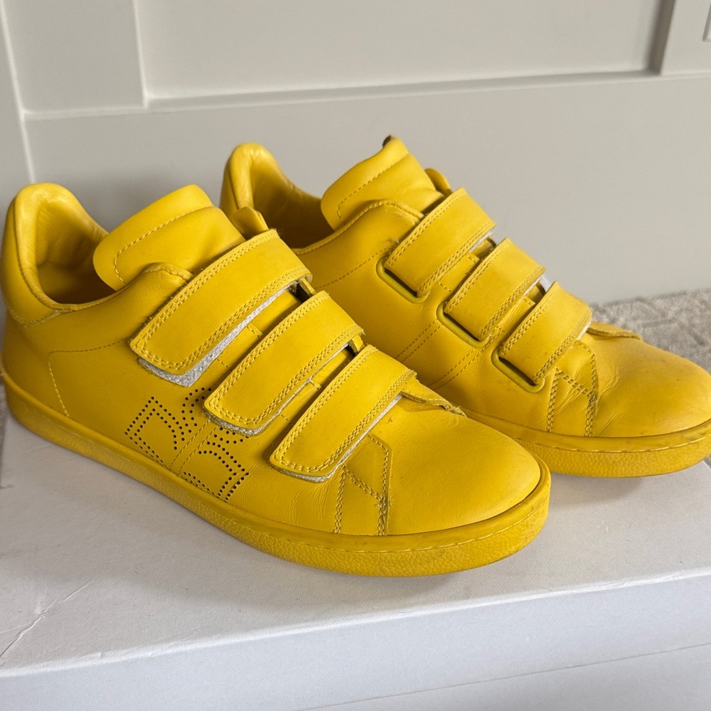 Isabel Marant Yellow Velcro Sneakers